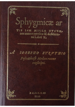 Sphygmicae ar, reprint z 1955 r.