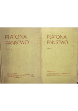 Platona Państwo, tomy 1-2