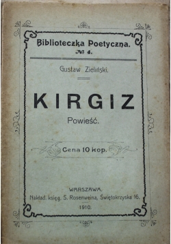 Kirgiz powieść 1910 r.