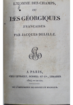 L Homme des Champs ou Les Georgiques 1804 r.