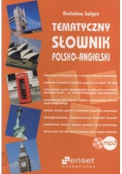 Tematyczny słownik polsko-angielski.