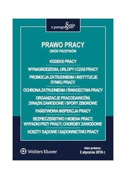 Prawo pracy Zbiór przepisów
