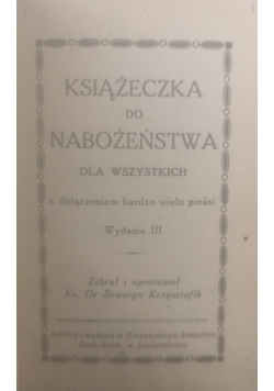 Książeczka do nabożeństwa,1949 r.