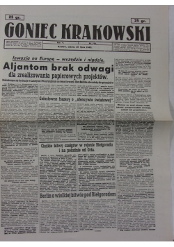 Goniec Krakowski ,reprint 1943r. nr 158 +afisz