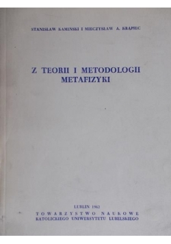Z teorii i metodologii metafizyki