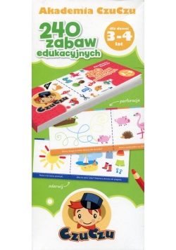Akademia CzuCzu dla dzieci od 3-4 lat 240 zabaw edukacyjnych