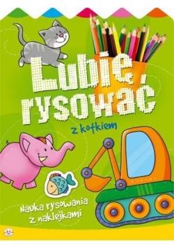 Lubię rysować z kotkiem. Nauka rysowania z nakl.