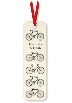 Zakładka do książki I Love to Ride my Bicycle 2 sztuki