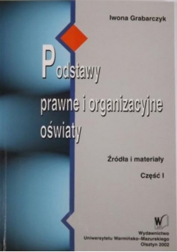 Podstawy prawne i organizacyjne oświaty cz. 1