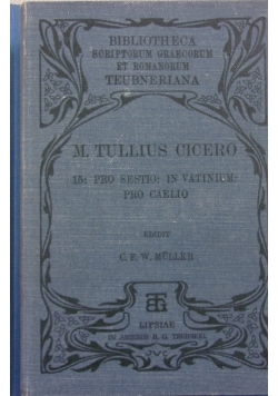 M. Tulli Ciceronis, 1904r