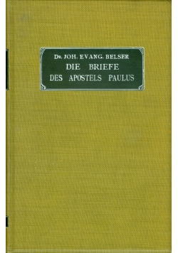 Die Briefe Des Apostels Paulus