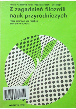 Z zagadnień filozofii nauk przyrodniczych