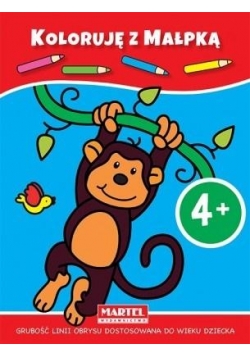 Koloruję z małpką 4+