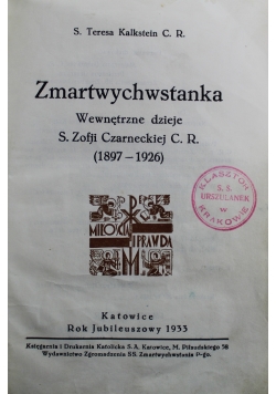 Zmartwychwstanka 1933 r.