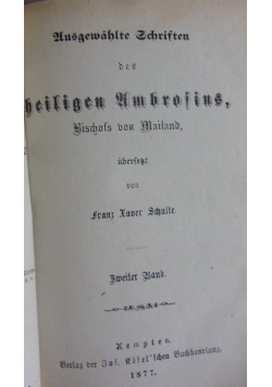 Ausgewählte Schriften des heiligen Ambrosius,1877r.