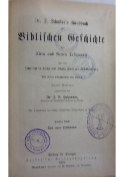 Biblifchen Gefichichte, 1873 r.