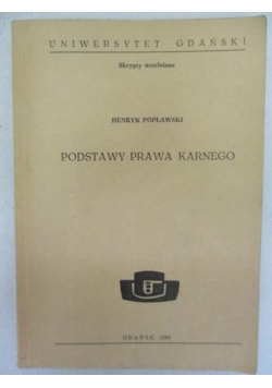 Podstawy prawa karnego