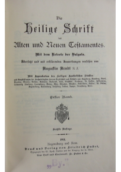 Biblia Sacra I., 1914 r.
