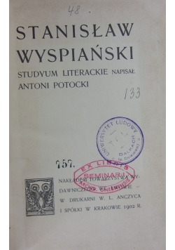 Stanisław Wyspiański, 1902r.