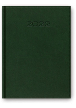 Kalendarz 2022 B5 dzienny oprawa vivella zielony