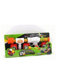 Pistolet z wyrzutnią + 12 kulek 2