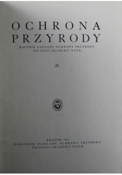 Ochrona przyrody rocznik 21