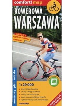 Rowerowa Warszawa rowerowy plan miasta 1:29 000