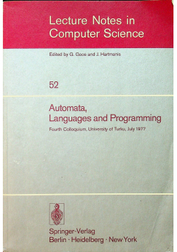 Automata languages and programming