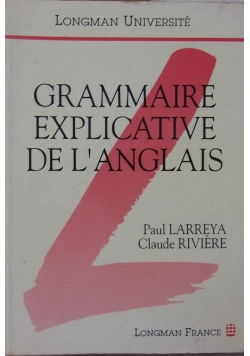 Grammaire Explicative De L'Anglais