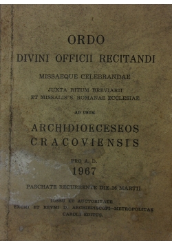 Ordo Divini Officii Recitandi