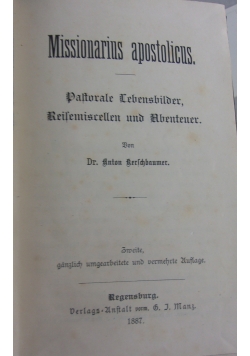 Missionarius apostolicus,1887r.