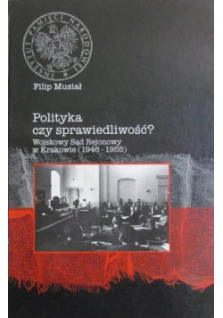 Polityka czy sprawiedliwość