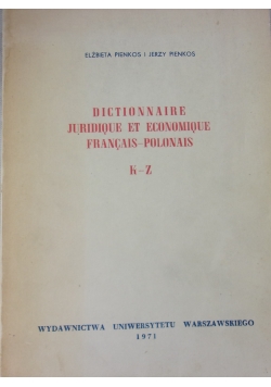 Dictionnaire juridique et economique francais-polonais