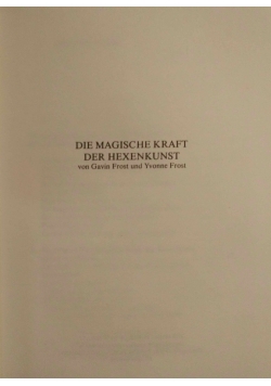 Die Magische kraft Der Hexenkunst