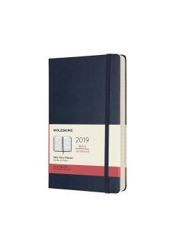 Kalendarz 2019 dzienny Moleskine 12M L szafirowy