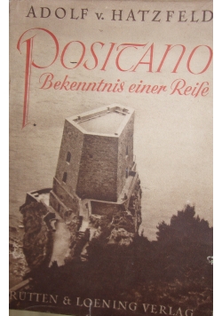 Posicano Bekenntnis einer Reihe, 1937r