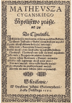 Myślistwo Ptasze Reprint z 1584 r