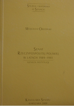 Senat Rzeczypospolitej Polskiej w latach 1989-1991