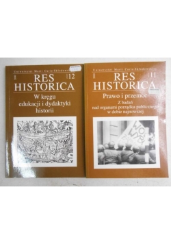 Res Historica, zeszyt 11-12