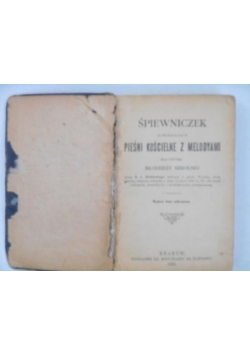 Śpiewniczek zawierający pieśni kościelne z melodyami, 1920 r.
