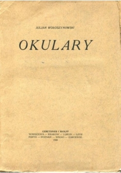 Okulary, 1926r.