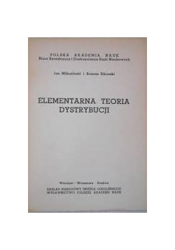 Elementarana teoria dystrybucji