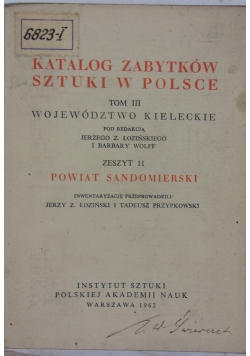 Katalog zabytków sztuki w Polsce t:3