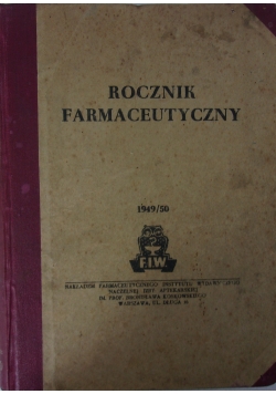 Rocznik farmaceutyczny, 1950 r.