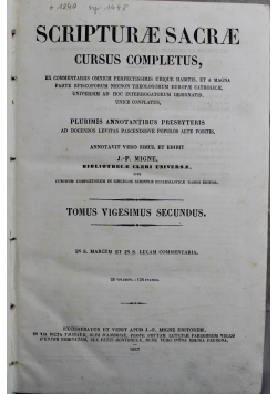 Scripturae Sacrae Cursus Completus 1867 r