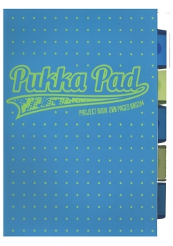 Kołozeszyt A4 Pukka Pad Neon Dots w kratkę 200 kartek niebieski