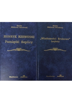 Pamiętnik Soplicy/"Wiadomości brukowe", zestaw 2 książek