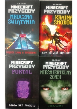 Minecraft Przygoda ,zestaw 4 książek