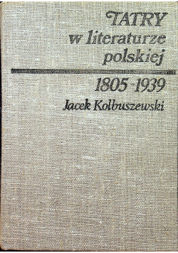 Tatry w literaturze polskiej 1805 1939