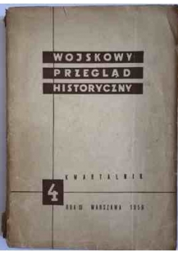 Wojskowy przegląd historyczny, nr.4